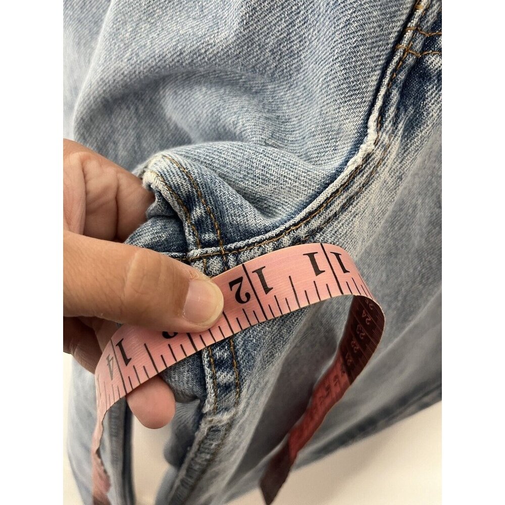 Vintage Blue Levi Silvertab Loose Denim Jeans Womens Size‎ 13 Med 90s Light Wash - Picture 15 of 16